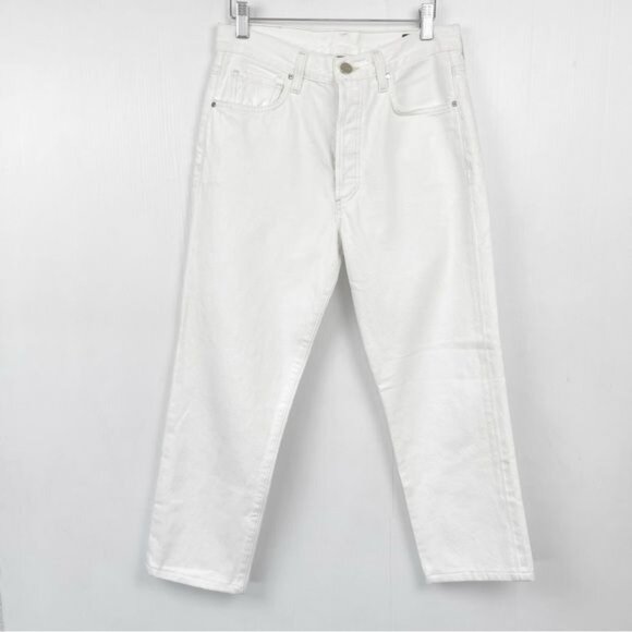 Goldsign white Straight leg high rise ankle jeans 27 - Picture 1 of 10